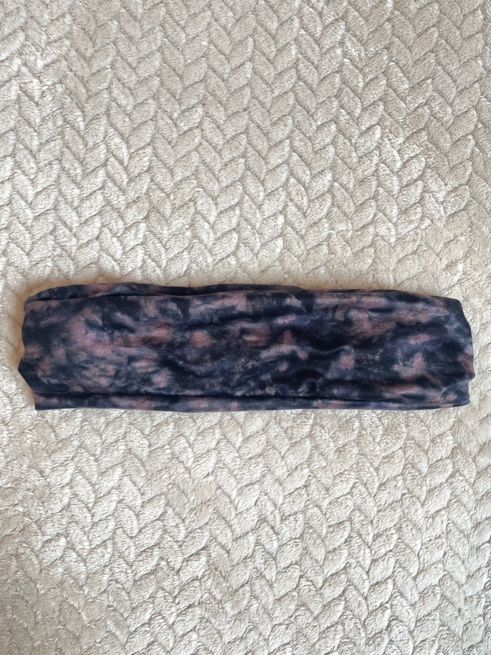 Hippie headband tie-dye gray/blue/purple